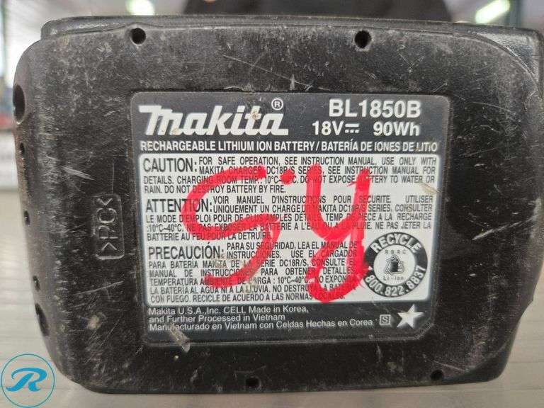 Makita XRJ04 18V Cordless Reciprocating Saw with BL1850B 5.0Ah Battery - Roller Auctions