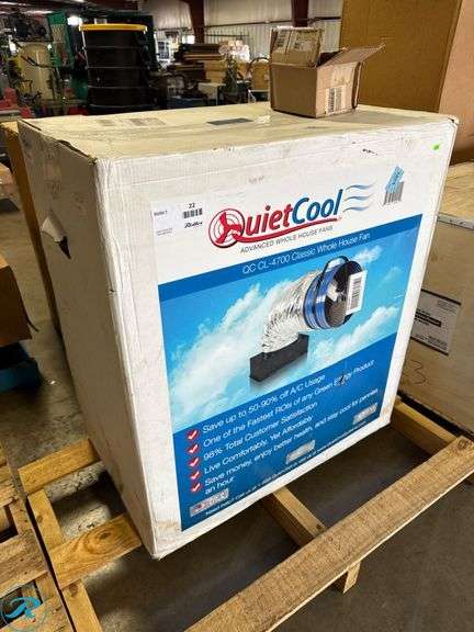 New QuietCool QC CL-4700 Classic Whole House Fan with Accessories - Roller Auctions