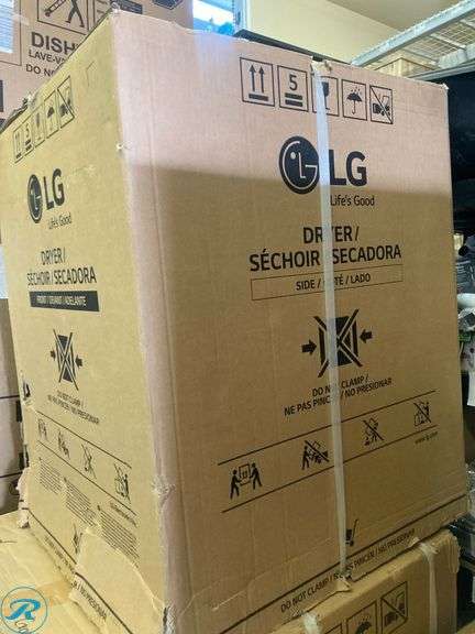 (1) New in Box- LG 4.2-cu ft Ventless Smart Electric Dryer (Graphite Steel) ENERGY STAR (Total of 1 Dryer) - Roller Auctions