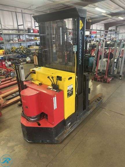 BPR/RICO WR-40-EE Electric Pallet Jack, 4000Lbs Capacity, 42” Forks, 2 Stage Mast, Unknown Hours, Battery Dead, No Charger - Roller Auctions