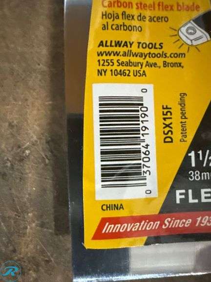 (2) Allway DSX15F Flex Putty Knives with 1 1/2-Inch Carbon Steel Blades - Roller Auctions