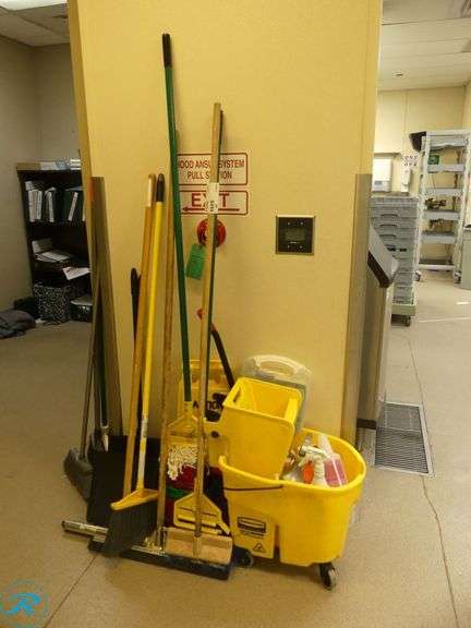 Mop, Buckets, Brooms, Squeegees and Dust Pans