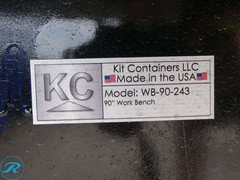New Kit Containers Metal Work Bench, 90" x 28" - Roller Auctions