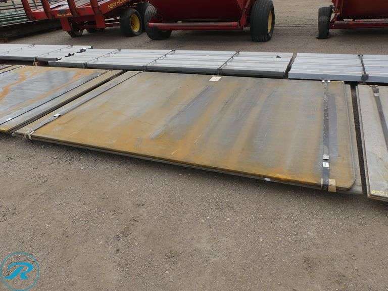 (2) New 3/4" Steel Road Plates, 72" X 107"