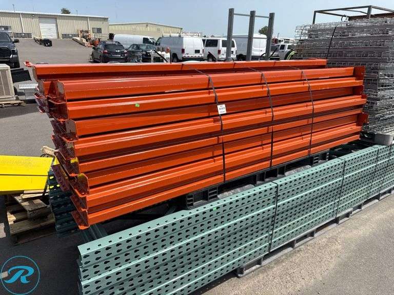 P85 16 Racking Pallet Racking: 16′ x 42″ Uprights, 42 8′ Crossmembers, Pallet of Wire ...