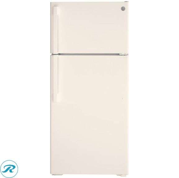 (1) New- GE 16.6-cu ft Top-Freezer Refrigerator ( Bisque ) ENERGY STAR Certified (Total of 1 Refrigerator)