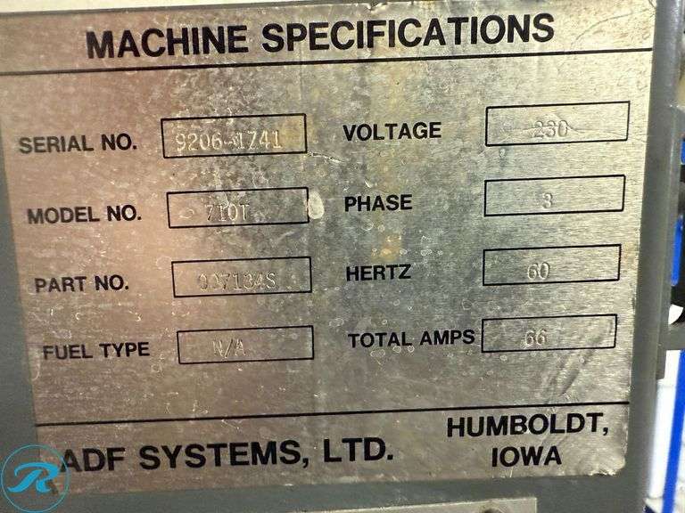 ADF 710T Industrial Parts Washer, 230V 3-Phase - Roller Auctions