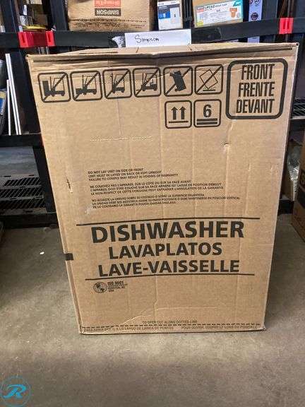 (1) New in Box- Frigidaire 24-in Front Control Built-in Dishwasher ( White ) ENERGY STAR, 54-Decibel Standard Sound Level (Total of 1 Dishwasher) - Roller Auctions