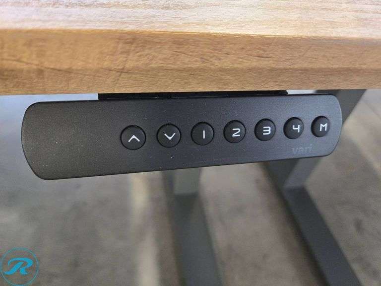 VariDesk E502891 Electric Height Adjustable Standing Desk, Reclaimed Wood Top, 60″ x 30″ - Roller Auctions