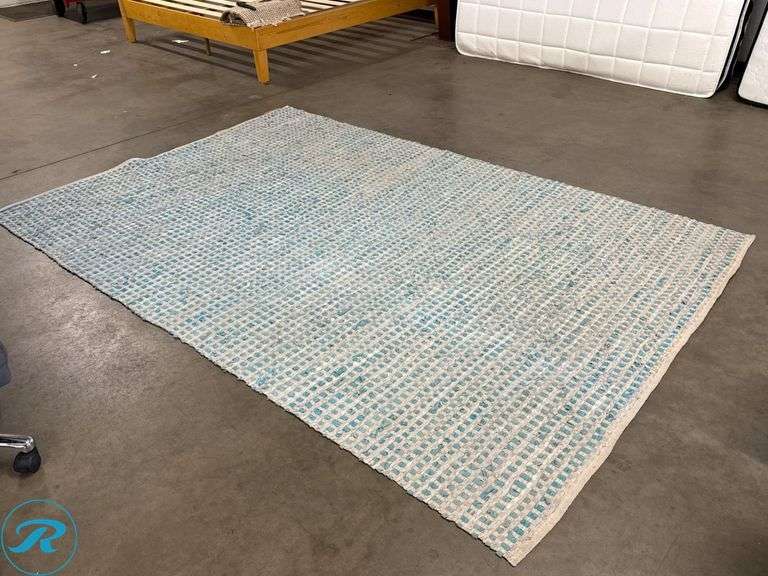 Surya Rug, 50% Cotton and 50% Leather, Made in India, 8 ft x 8 ft