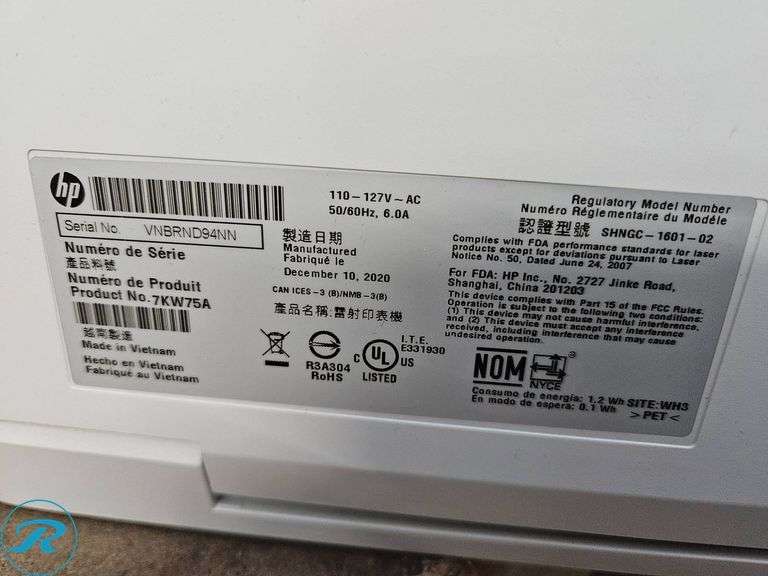 HP Color LaserJet Pro MFP M281fdw Multifunction Printer - Roller Auctions