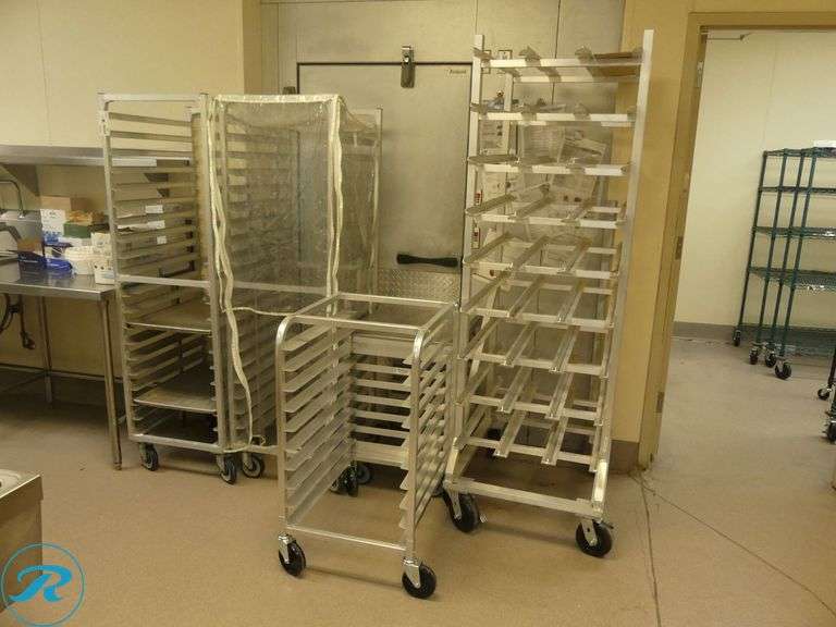 (5) Sheet Pan and Can Racks on Casters