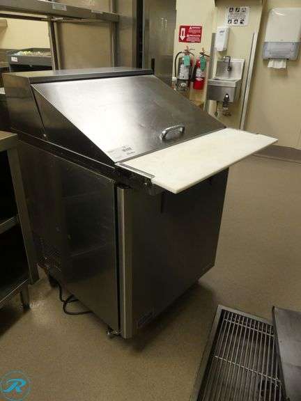 Turbo Air MST-26-12-N Single Door Refrigerated Sandwich Prep on Casters