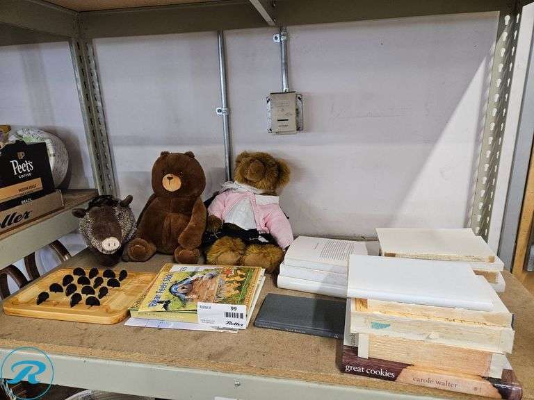 Plush Bears, Wooden Puzzle Game, Books, and Office Supplies - Roller Auctions