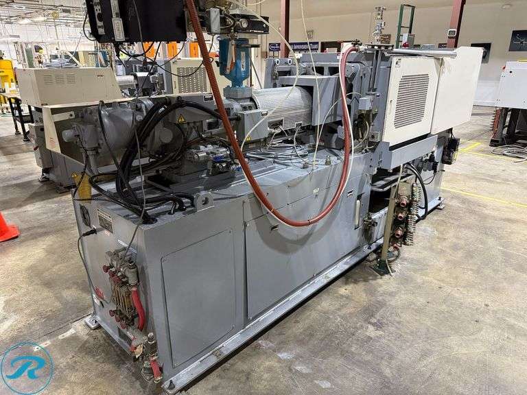 2001 Nissei FN1000 100-Ton Injection Mold Machine (s/n S08V062) with Motan Hopper, Maguire Color Feed System, Transformer and Power Control Box - Roller Auctions
