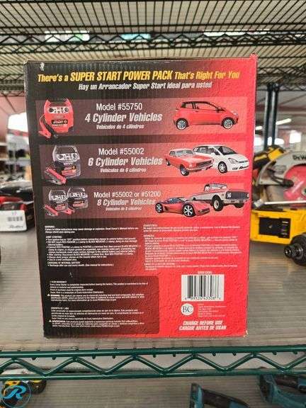 Super Start 51200 Portable 12-Volt Power Source with 1200 Peak Battery Amps - Roller Auctions