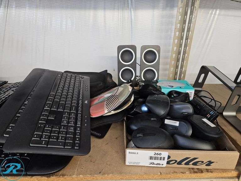 Computer Keyboards, Mice, and Desktop Speakers - Roller Auctions