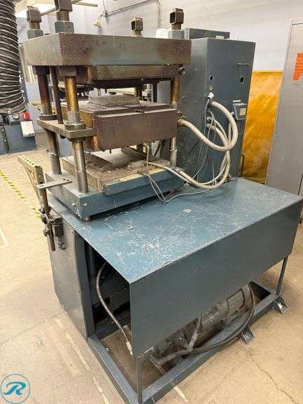 Wabash 75-1818-4TM 75-Ton Compression Molding Press, 4500 Watt Heated Platen, 8x7 Compression Cylinder, 3HP, 480V 3-Phase - Roller Auctions