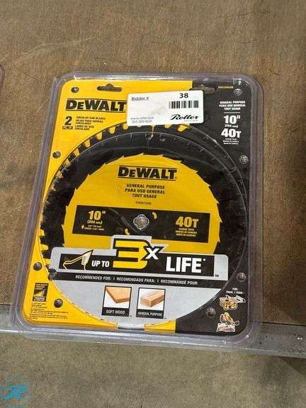 DeWalt 10-Inch 40-Tooth General Purpose Circular Saw Blade