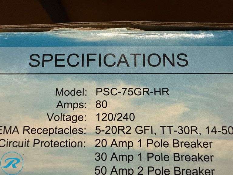 Connecticut Electric PSC-75GR-HR RV Power Panel, 30 & 50 AMP Dual ...