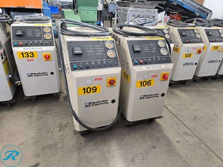 (2) AEC TCU-100 Temperature Control Units, 460V, 12kW, 3PH - Roller Auctions