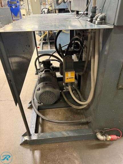Wabash 75-1818-4TM 75-Ton Compression Molding Press, 4500 Watt Heated Platen, 8x7 Compression Cylinder, 3HP, 480V 3-Phase - Roller Auctions