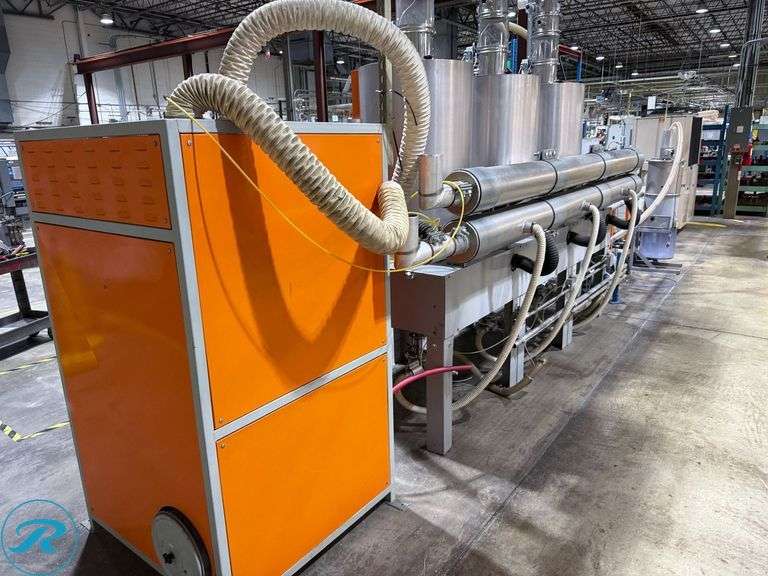 Motan 3-Hopper Injection Mold Automatic Feed System with Dryers and Control Units - Roller Auctions