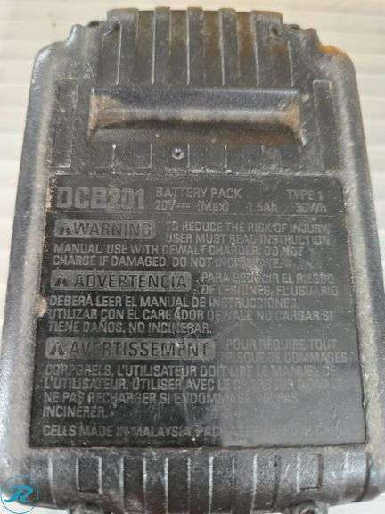 Two DeWalt 20V MAX Lithium-Ion Battery Packs - Roller Auctions