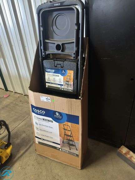 (2) New Costco 3-Step Folding Step Stool - Roller Auctions