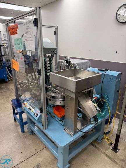 Customized Automated Assembly Equipped with (2) Vibratory Feeder Bowls, Control Units, etc.