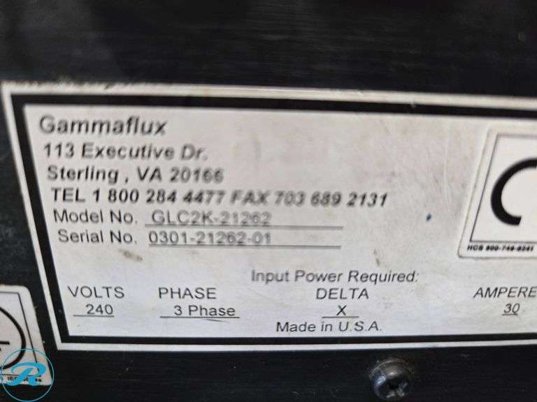 Gamaflux GLC2K-21362 Hot Runner Temperature Controller, 240V, 3PH - Roller Auctions