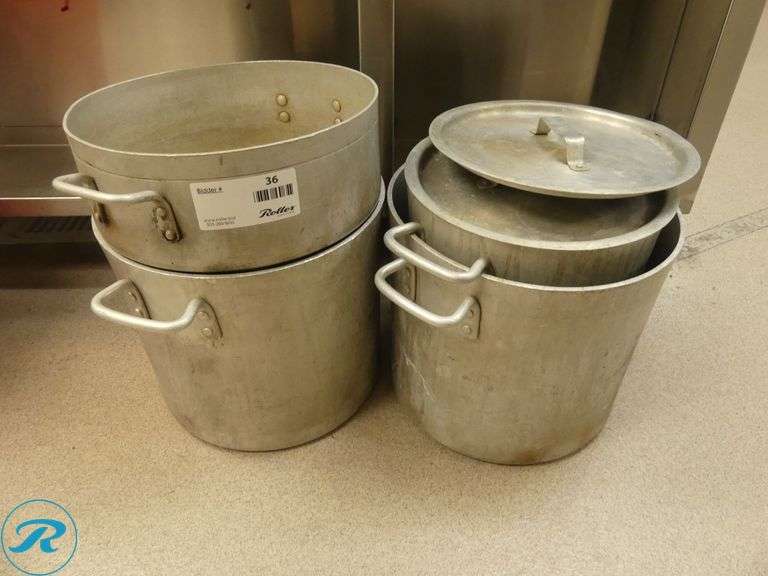 (4) Stock Pots