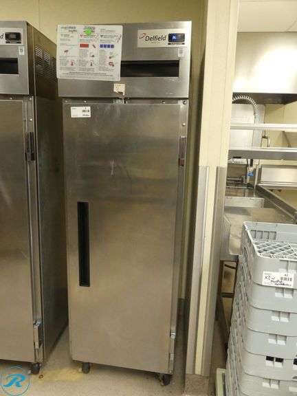 Delfield 6025XL-S Single Door Reach- In Refrigerator on Casters