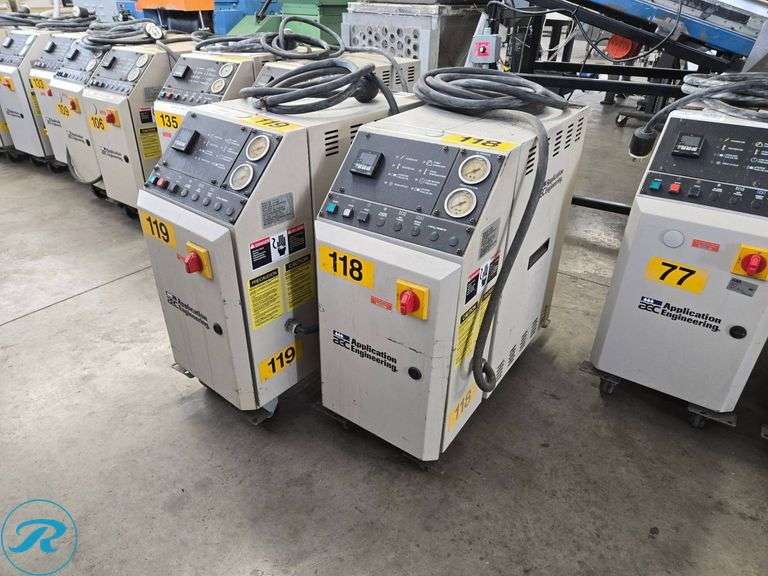 (2) AEC TCU-100 Temperature Control Units, 460V, 12kW, 3PH - Roller Auctions