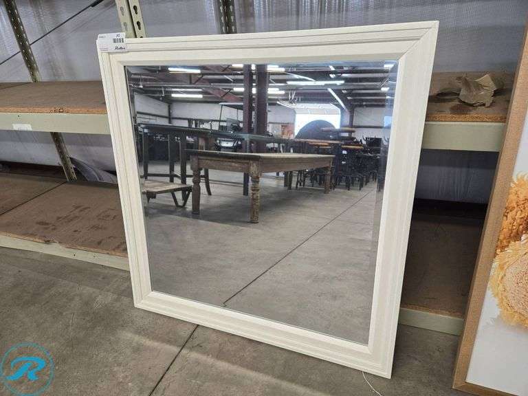 Coaster Company Mirror with White Frame