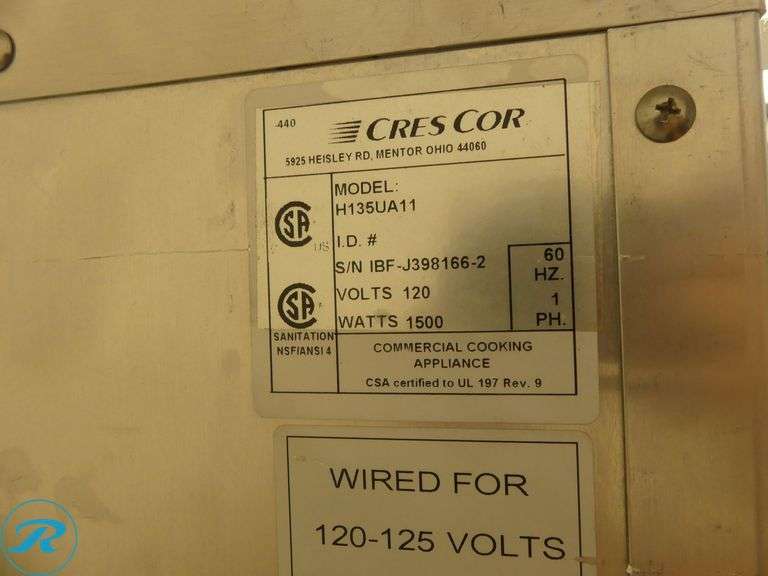 Crescor H135UA11 Heated Holding Cabinet - Roller Auctions