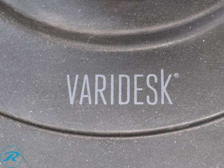 (3) Varidesk Adjustable Black Sit-Stand Stools, (With Some Tears) - Roller Auctions