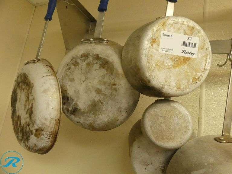 (12) Pots & Pans (Racks Not Included) - Roller Auctions