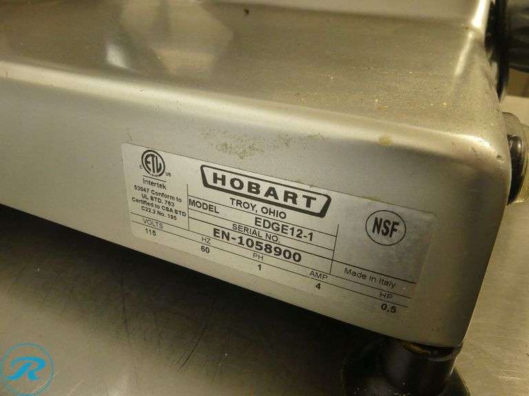 Hobart Edge12-1 Deli Slicer - Roller Auctions