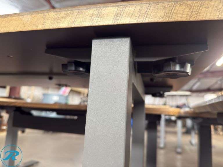 VariDesk Reclaimed Wood Top Desk, 60″ x 30″ - Roller Auctions