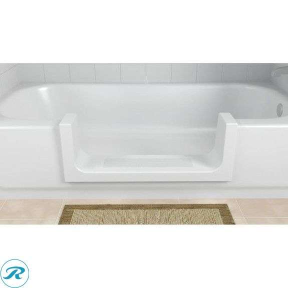 (1) New- CleanCut Medium White Step Bathtub Conversion Kit (Total of 1 Kit)