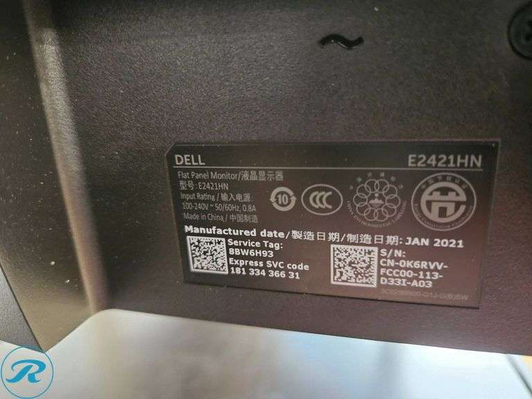 (2) Dell E2421HN Flat Panel Monitors with Dual Stand - Roller Auctions