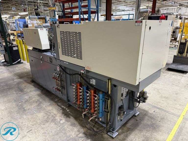 2001 Nissei ES400 Elject 40-Ton Injection Mold Machine (s/n H04V267) with Motan Hopper, Transformer and Power Control Box - Roller Auctions