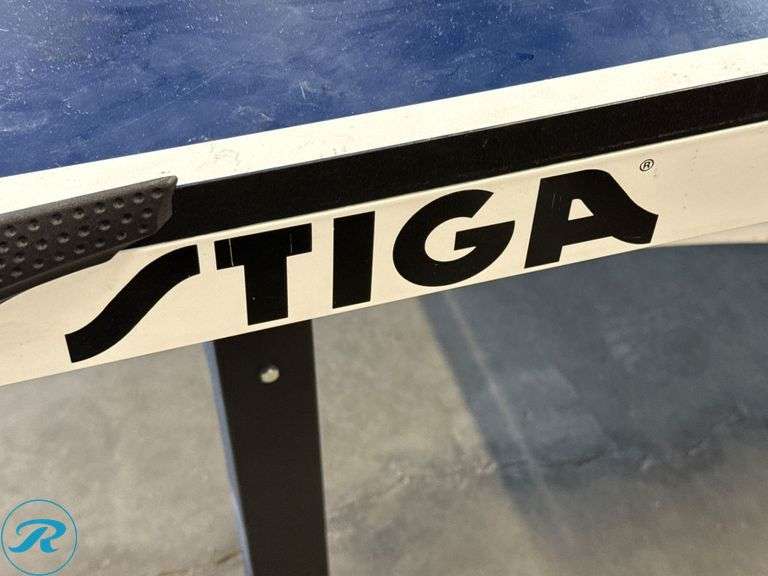 Stiga Table Tennis Table with Foldable Design and Casters - Roller Auctions