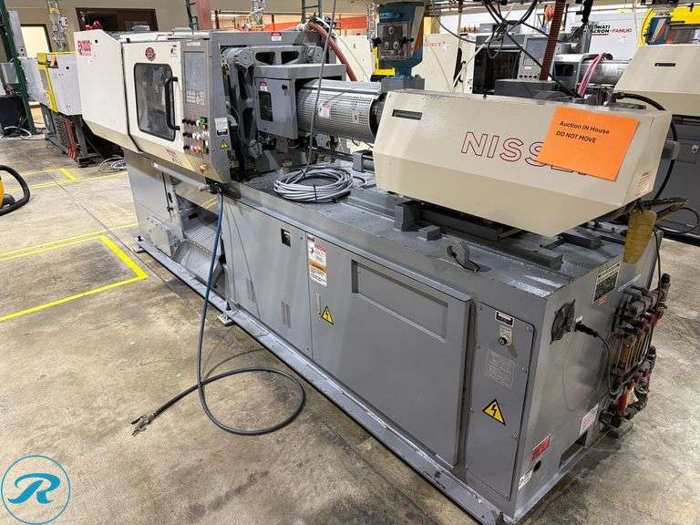 2001 Nissei FN1000 100-Ton Injection Mold Machine (s/n S08V062) with Motan Hopper, Maguire Color Feed System, Transformer and Power Control Box - Roller Auctions