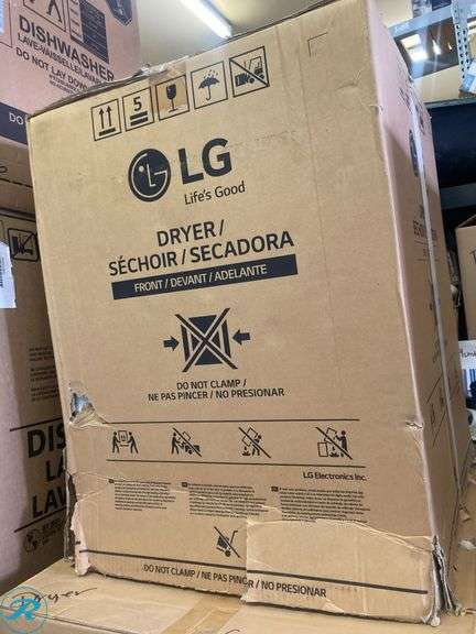 (1) New in Box- LG 4.2-cu ft Ventless Smart Electric Dryer (Graphite Steel) ENERGY STAR (Total of 1 Dryer) - Roller Auctions