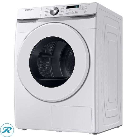 (1) New in Box - Samsung 7.5-cu ft Stackable Ventless Heat Pump Electric Dryer ( White ) Energy Star Certified (Total of 1 Dryer) - Roller Auctions
