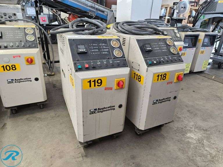 (2) AEC TCU-100 Temperature Control Units, 460V, 12kW, 3PH - Roller Auctions