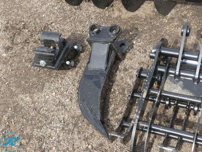 New Miva 8-Piece Attachment Set to Fit Mini Excavator, 1-2 Ton - Roller Auctions