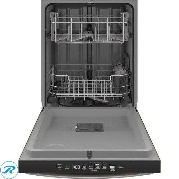 (1) New in Box- GE Dry Boost 24-in Top Control Built-in Dishwasher ( Slate ) ENERGY STAR, 52-Decibel Standard Sound Level (Total of 1 Dishwasher) - Roller Auctions